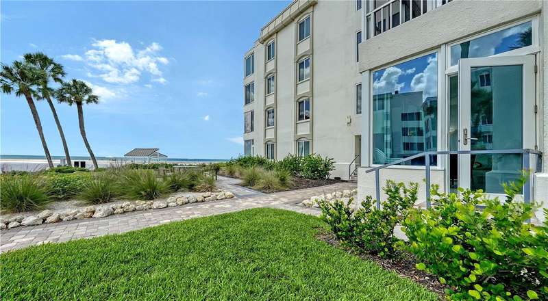Front impact-resistant door leads right to the beach!