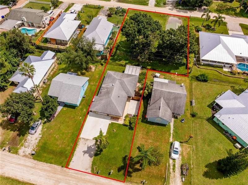 Home on 3 lots with detached garage