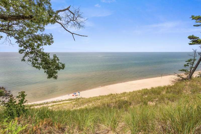 View of Lake Michigan from the top.