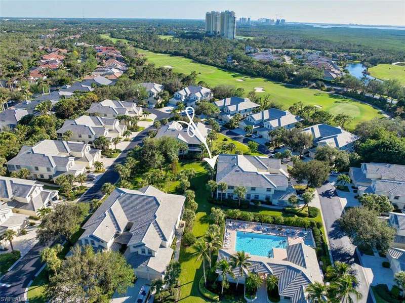 Bird's eye view showing short walk to pool.