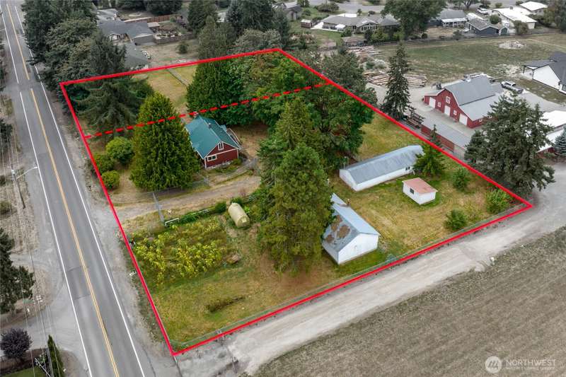 A wonderful level Lea Hill property with 2 parcels, 1.85 acres. Approximate property lines shown.