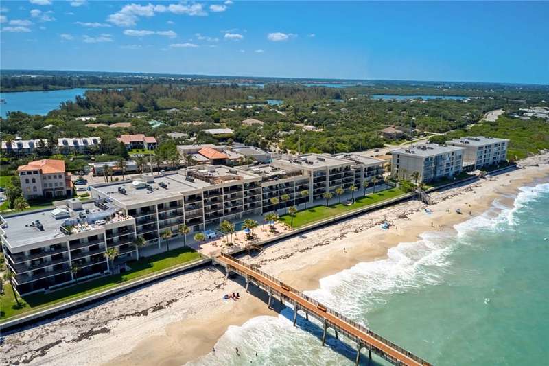 Building & Private Fishing Pier Aerial