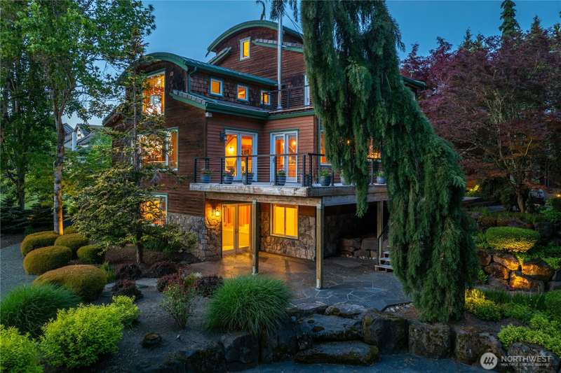 Twilight Exterior of Home