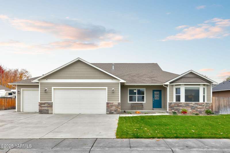 Front of Home - 3 car garage!