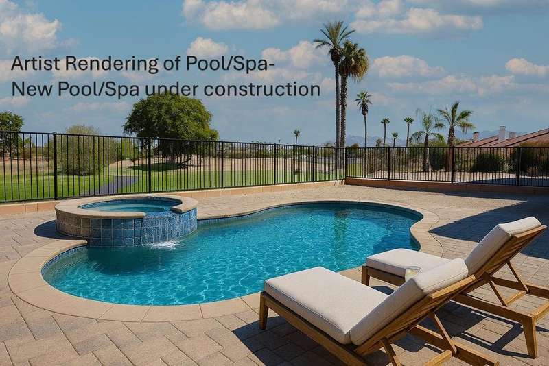 Pool Spa on Golf Course-Artist Rendering