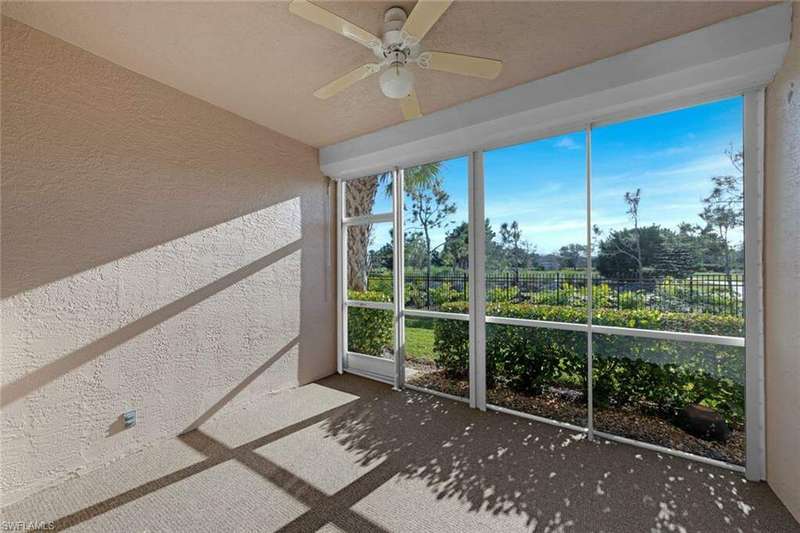 Lanai overlooking the Cypress Lake Golf Club