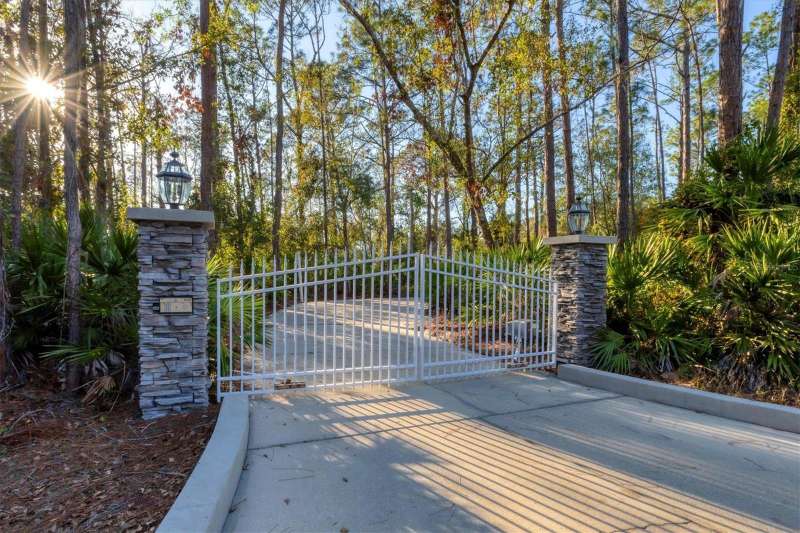 Private gate into your own driveway