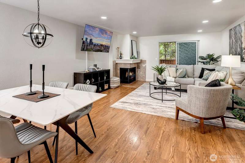 What a great spot to host your friends. (TV conveys)