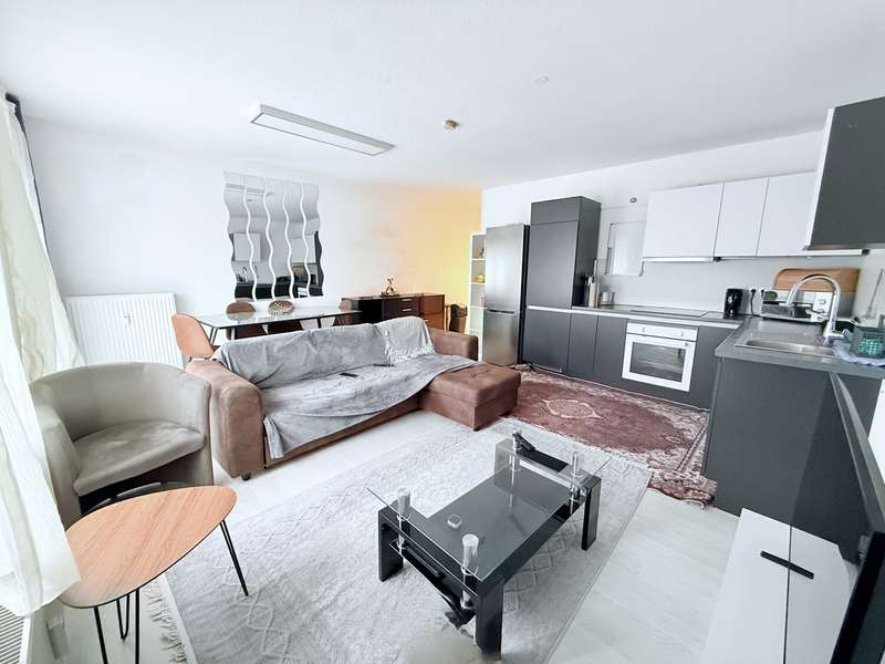 Küche und Wohnbereich