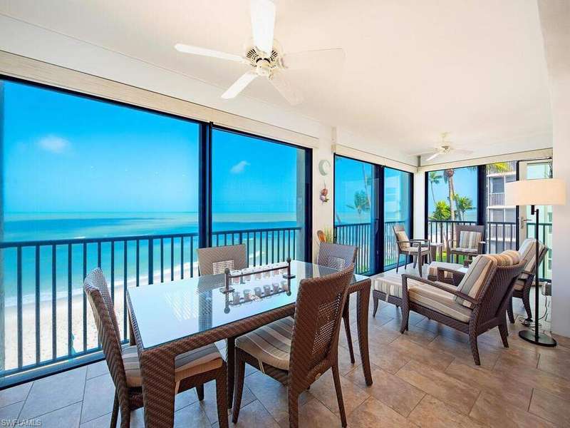 Glassed and Screened Beachfront Balcony with Nana Doors