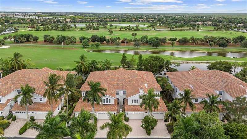 Aerial view of  the unit overlooking 10th hole of The Rookery golf course