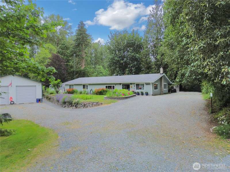 Front of Home & Garage/Shop. Lots of parking, room for RV and so much more.