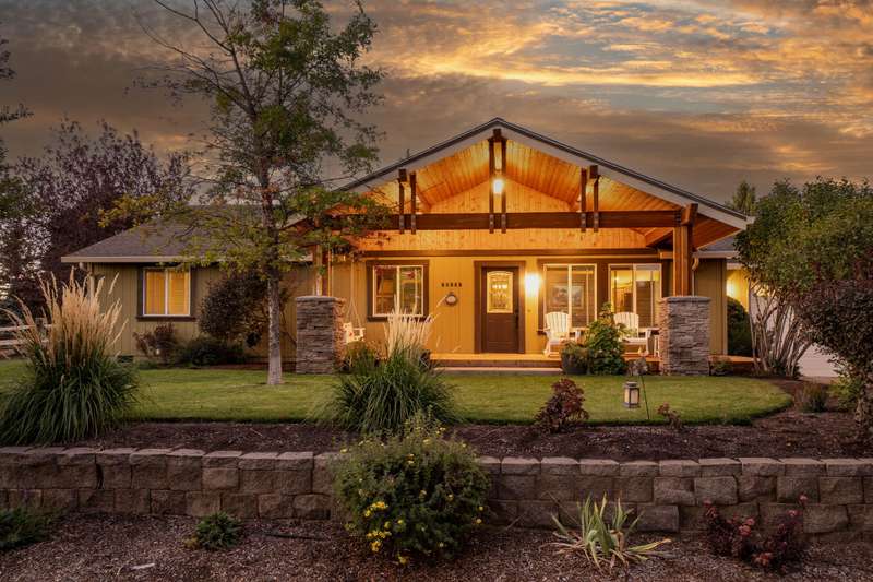 Covered Front Porch Entry