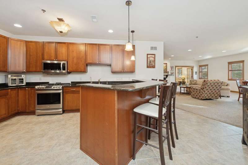 Kitchen with Large Breakfast Bar